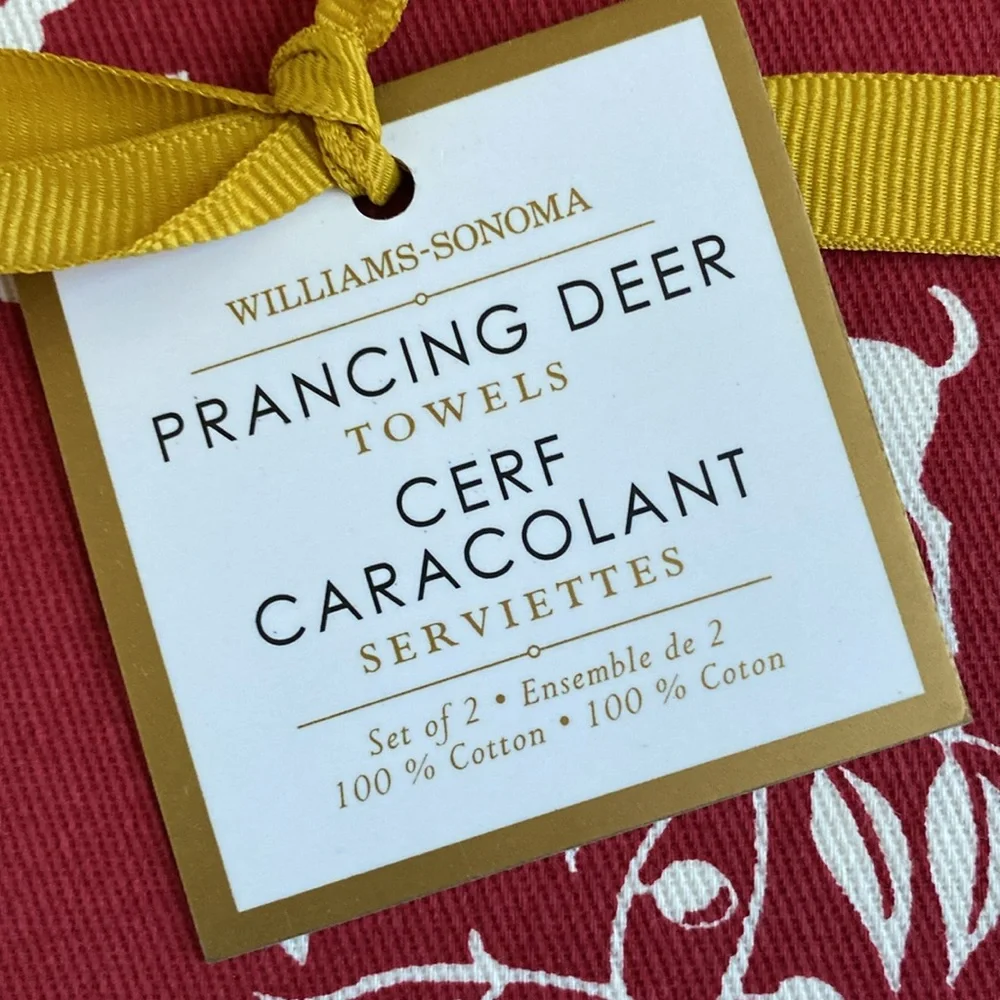Prancing Deer Kitchen Towels - Set of 2 - Williams Sonoma